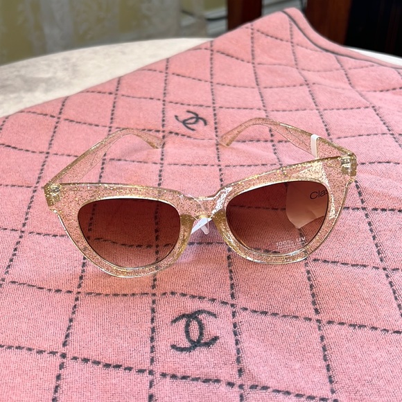 Accessories New Gold Glitter Cat Eye Sunglasses Poshmark